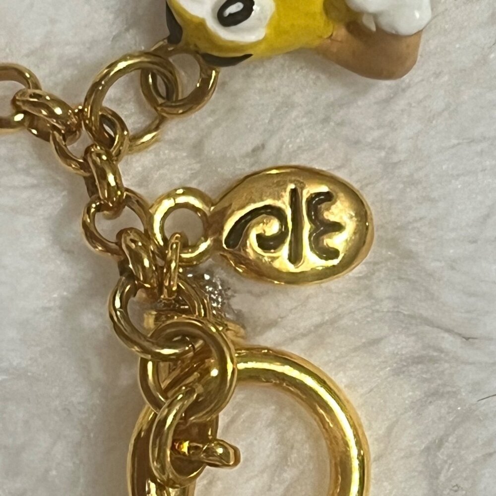 M&Ms Gold Tone Charm Bracelet With Character Charms By Danbury Mint Collectible - Picture 3 of 3